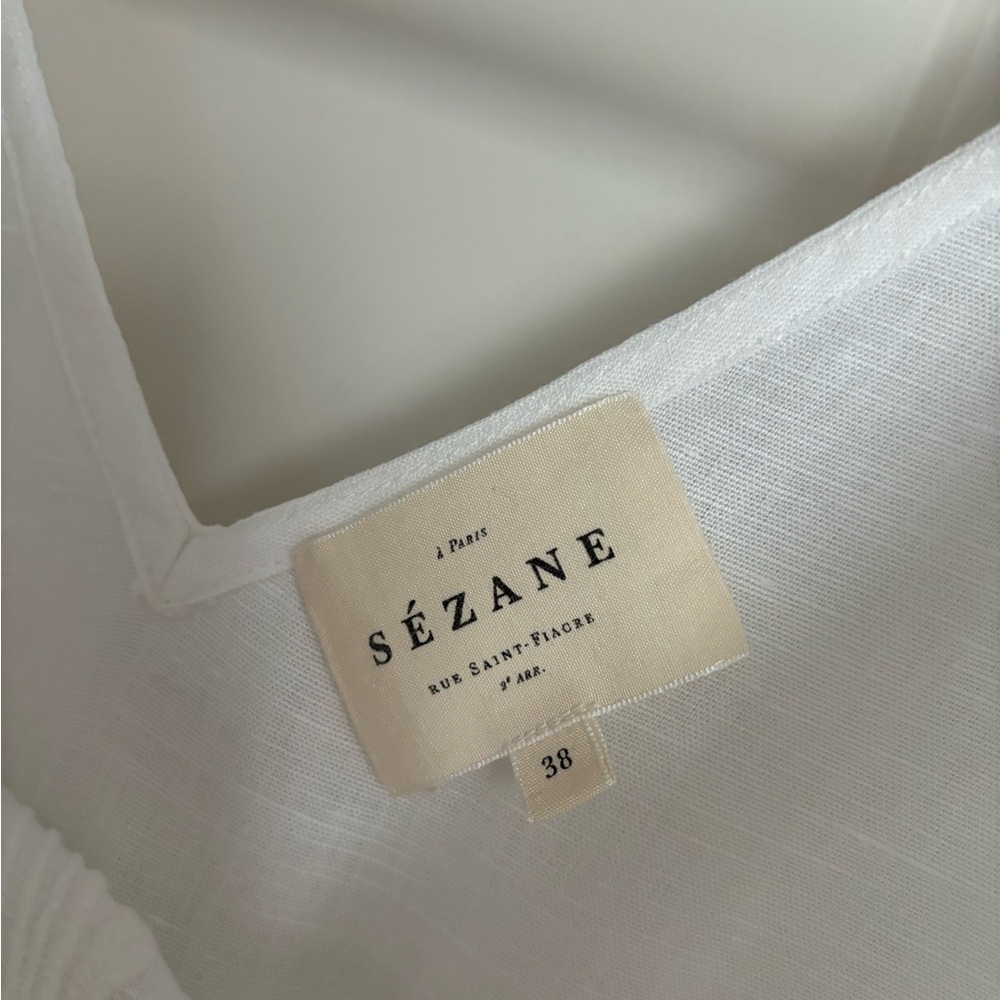 Sezane Robe Margot white - Picture 9 of 13